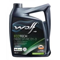 Variklio alyva WOLF ECOTECH 0W20 SP/RC D1-3 4L