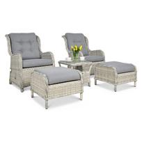 Pinti lauko baldai VIENNA DUO PREMIUM WHITE GREY