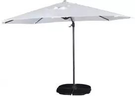 Lauko skėtis Leeds, Ø3m juoda/balta