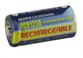 CR123A 500mAh Li-Ion 3.0V, Kraunama