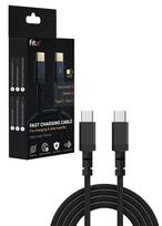 Greitojo įkrovimo laidas FIT2, FITWS003, 60W, (Type C - Type C), juodas