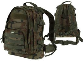 Turistinis kuprinė Cadet 35L, Texar, 9 kišenės viduje, lopšelių tvirtinimo panelė, atspari vandeniui PVC danga, PL Camo/Wz.93 kamufliažas