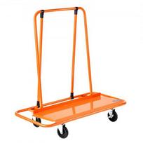 Gipso plokščių vežimėlis, 115x55.5x118 cm, oranžinis, plienas