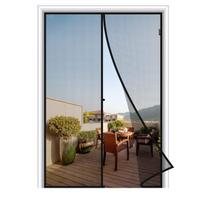 Magzo magnetinis tinklelis nuo vabzdžių durims 110 × 210 cm, juodas