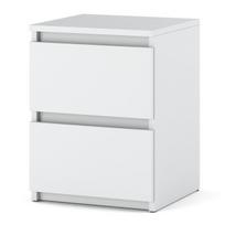 Naktinis staliukas Hurtownia-Mebli Hugo, Matinė balta, 40 cm, Loft siauras naktinė spintelė