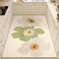 Non-Slip Water-Absorbent Diatomaceous Earth Kitchen Floor Mat - Oil-Proof, Washable, and Waterproof 80*120 cm