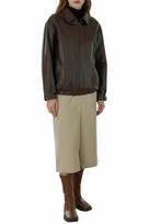 Brown Handmade Leather Women's Party Wear Jacket Bomber Causal Genuine Biker Fit S ruda