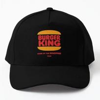 Burger King  Beisbolo Kepurė Vasarinė Kepurė Vienspalvė Berniukams Moterims Snapback Spausdinta Unisex Žuvis Sportinė Atsitiktinė Juoda Black