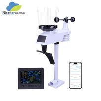 WiFi Weather Station: Wireless Home Temperature, Humidity, Wind Speed, Rainfall Monitor & Forecasting Device. UK Version (No Logo, No Battery)