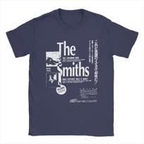 Muzika The Smiths Vyriški marškinėliai Vintažiniai marškinėliai Trumpomis rankovėmis Apvalia iškirpte Grynos medvilnės Gimtadienio dovana Drabužiai S tamsiai mėlyna spalva