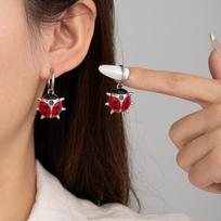 Cute Seven-Star Ladybug Ear Buckles, Dripping Insects Retro Personality Fashion High-End Earrings