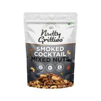 Nutty Gritties Premium Smoked Cocktail Mixed Nuts 200g - Roasted and Smoked Flavoured Pistachio Almonds, Cashew Nuts, Pistachio Kernel 200GM