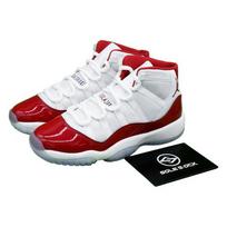 Air Jordan 11 Retro Cherry Jordan11 AJ11 Cherry Mokyklinio amžiaus GS 378038-116 EU 36 raudona