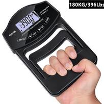 396 lbs/180 kg skaitmeninio rankinio dinamometro rankenos stiprumo testeris su LCD ekranu, skirtas dilbių treniruotėms pirštų galios svarmenų kilnojimui