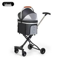 Lengvas sulankstomas aliumininis augintinio vežimėlis katėms ir šunims Pet Stroller