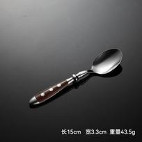 430 stainless steel rivet bakelite western food knife and fork spoon imitation wood five main parts main meal knife and fork forging hotel meal