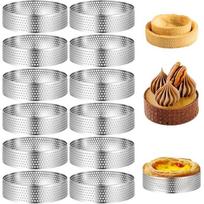 Stainless Steel Baking Ring for Round Cakes Tarts and Pastries with Precise Sizing for Consistent Baking Results