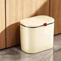 Kitchen Garbage Bin Storage Rack, Floor-Standing with Wheels, Movable & Raised, No-Bending Miscellaneous Storage Rack