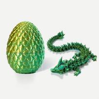 Dydis 3D gyvūnų spausdinti žaislai Drakonas Gyvatė su kiaušiniu Fidget 3D A spausdinimas Spausdintas namų biuro stalo dekoracija Gyvūnų žaislai