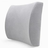 Memory foam lumbar backrest office car student chair cushion lumbar support lumbar back cushion blue 32x30cm pilka spalva