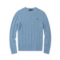 KOSY Round Neck Pullover Fashionable Top Knitted Sweater Casual Sweater S dangaus mėlyna spalva