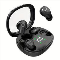 SK35 Bluetooth 5.4 Belaidės ausinės, 2 poros vienoje dėžutėje, Mini HiFi stereo ausinės su bosu, Dvigubo garso režimo ausinės sportui ir miegui juoda