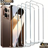 5 vnt. pirštų atspaudų atrakinimo ekrano apsauga skirta Xiaomi 15T Pro 17 Pro Max HD grūdintas stiklas skirta Xiaomi 15 17 13T 12T 14T Pro stiklas Xiaomi 11T balta
