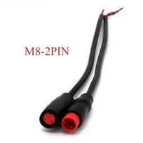 M8  Waterproof Electric Bicycle Butt Joint Plug Male Female Ebike2/3/4/5 Pin Display Cable Connector Wire 20cm 1set