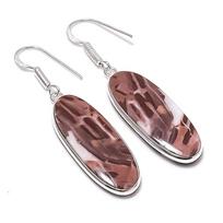 Natural Cappuccino Jasper 925 Sterling Silver Jewelry Earring 2.01  AEE-11122