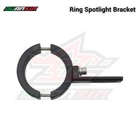 Motorcycle LED Headlight Bracket: Aluminum Alloy Single Hole Tube Clamp for Front Shock Absorber Extension. juoda