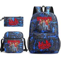 Stranger Things Atsitiktinis Kuprinės Trys Dalys Rinkinys 31*13*44cm