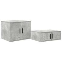 Sandėliavimo Spinta Betono Pilkos 108x41x40 cm Iš Dirbtinės Medienos