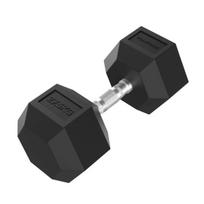 Sporto prekės, TUNTURI Platinum, šešiakampės formos guminiai hanteliai, 27,5 kg, 1 vnt.