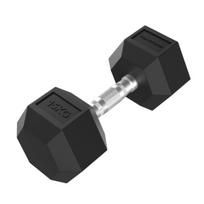 Sporto prekės, TUNTURI Platinum, šešiakampės formos guminiai hanteliai, 15 kg, 1 vnt.