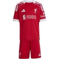 Adidas Laisvalaikio Sportinis Kostiumas Futbolas SS25 Liverpool FC 25/26 Namų Mini Rinkinys Vaikams AEROREADY Serija Patogus Madingas Odai Draugiškas 2 Dalių Rinkinys JV6442 104