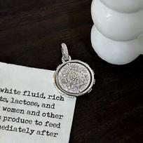 S925 Sterling Silver Rotating Mandala Pendant Necklace - Versatile Fashion Jewelry for Women