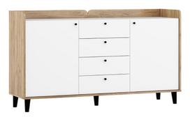 Komoda Meblocross Dolce DOL-06, ruda/balta