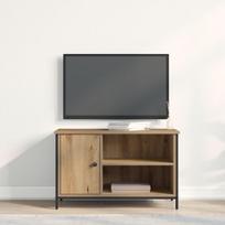 TV spintelė Artisan 80x40x50 cm iš inžinerinės medienos ir plieno