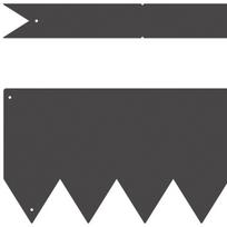 Vejų Kraštai 50 vnt Juodi 100x0.5x15 cm Plastikas