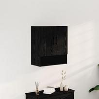 Sieninė spinta Juodasis ąžuolas 60x31x70 cm Inžinerinė mediena