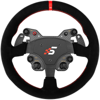 SIMAGIC GT1 Round Steering Wheel 330mm, Shifter Paddles, QR70, suede, S210