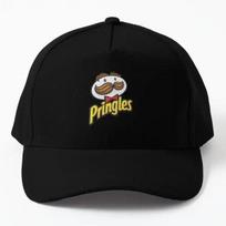 Pringles  Baseball Cap Hat Boys Casquette Czapka Fish Summer Printed Sun Snapback Outdoor Bonnet  Women Solid Color Black