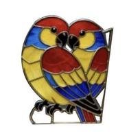 Yousheng Bird Suncatcher Stained Glass Acrylic Window Ornament with Copper Foil Edge Gifts for Women Mom Grandma Bird Lovers D