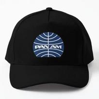 Pan Am 1950-ųjų vidurys Pasaulio kupolas Apverstas Klasikinis Beisbolo Kepurė Kepurė Žuvies Spaudinys Saulės Lauko Vienspalvis Berniukų Kepuraitė Snapback Black