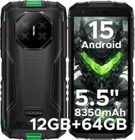 Doogee Fire3 Mobilusis telefonas 12GB+64GB 5.5  Ekranas 13MP 8350mAh Android 14-pilkas oranžinė