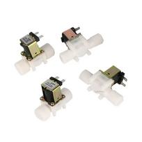 1 vnt. Normaliai uždarytas solenoidinis vožtuvas DC12V 24V AC220V 1/2  3/4  Vandens valdymo vožtuvas Išorinis sriegis Plastikinis 1-2 DC24V