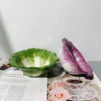 Keraminių dubenėlių rinkinys Specialios formos keramikos indai Gilus dubuo reljefinis žalias + violetinis imituotos kopūsto dubenėlių rinkinys no specification green