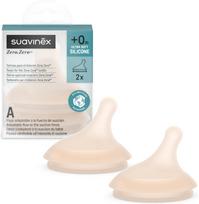 SUAVINEX REGULIUOJAMOS SROVĖS ŽINDUKAI ZERO ZERO ANTI-COLIC BUTELIUKAMS, NUO +0 MĖN., 2 VNT., LIGHT