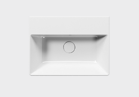 Vonios praustuvas GSI Kube X 9447111 su EXTRAGLAZE® danga 50x37cm , 9447111+PCS11