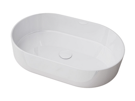 Vonios praustuvas Masterjero Trapani, keramika, 60 cm x 38 cm x 12.5 cm, balta 000101083727